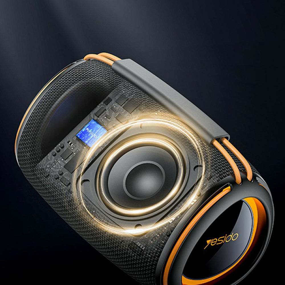 Bærbar Bluetooth-højttaler Yesido YSW39, 20W, TWS, RGB, Sort