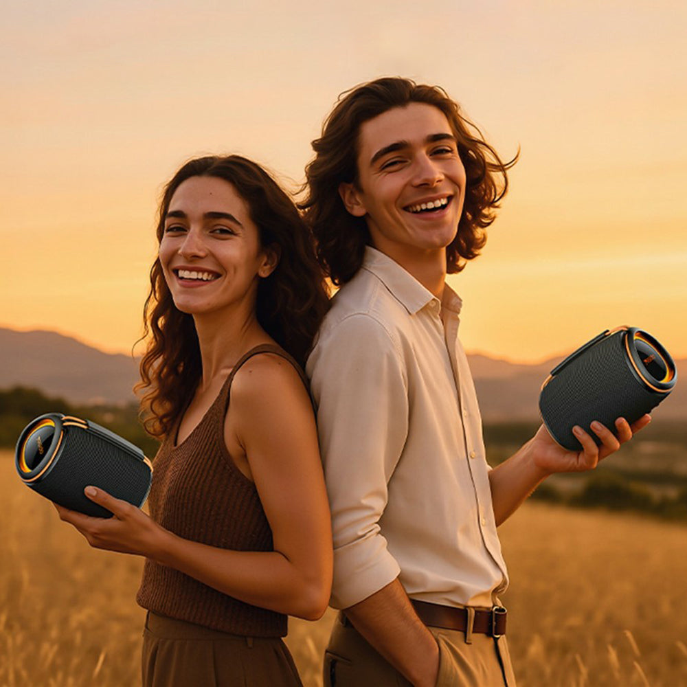 Bærbar Bluetooth-højttaler Yesido YSW39, 20W, TWS, RGB, Sort