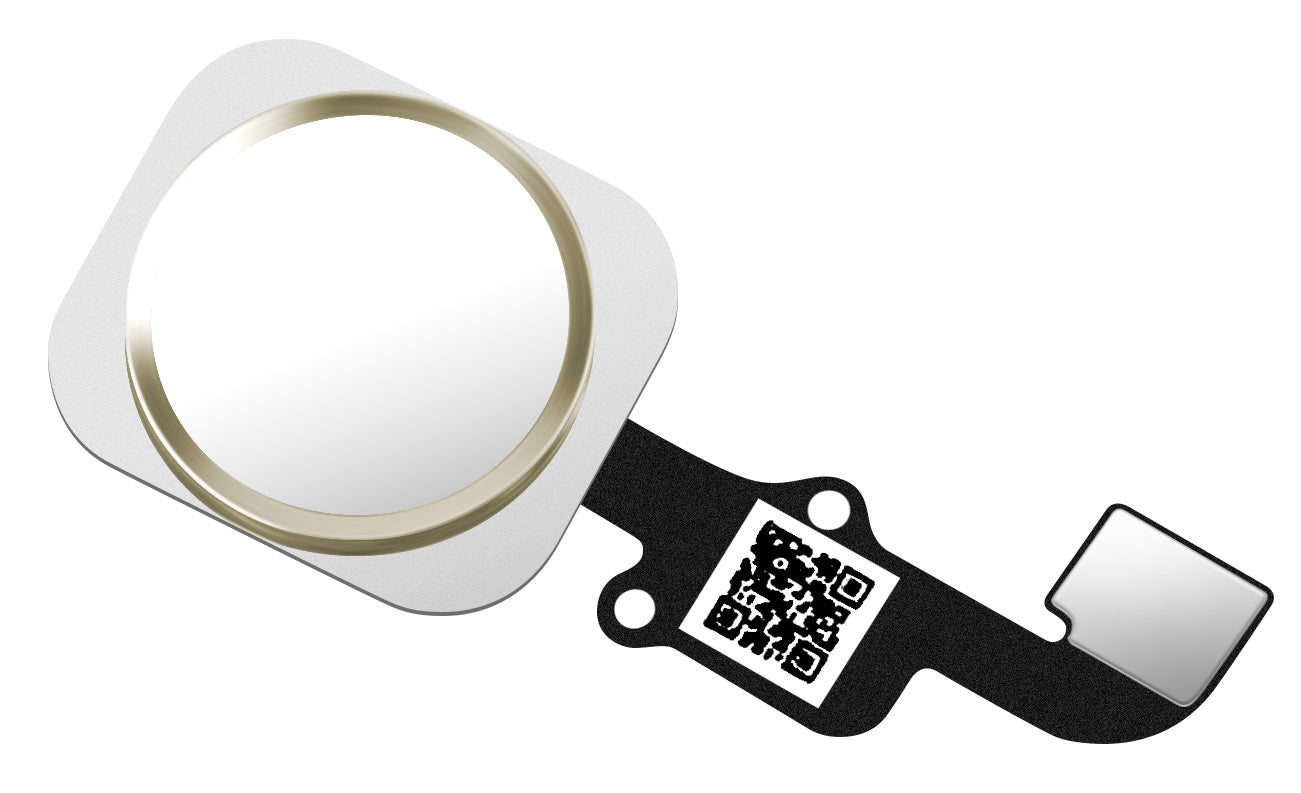 Apple iPhone 6 / 6 Plus Menu Button Set, med bånd, Guld