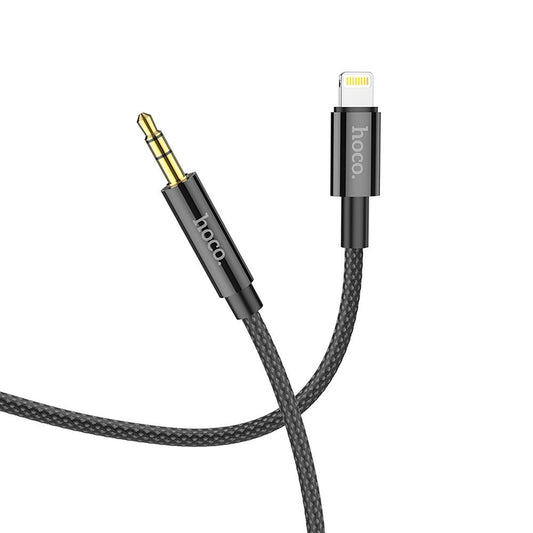 Lydkabel 3,5 mm - Lightning HOCO UPA19, 1 m, sort