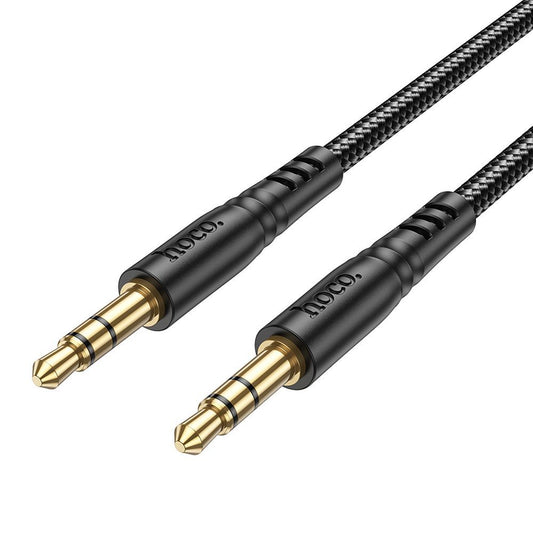 Audio kabel 3.5mm - 3.5mm HOCO UPA24, 1m, Sort