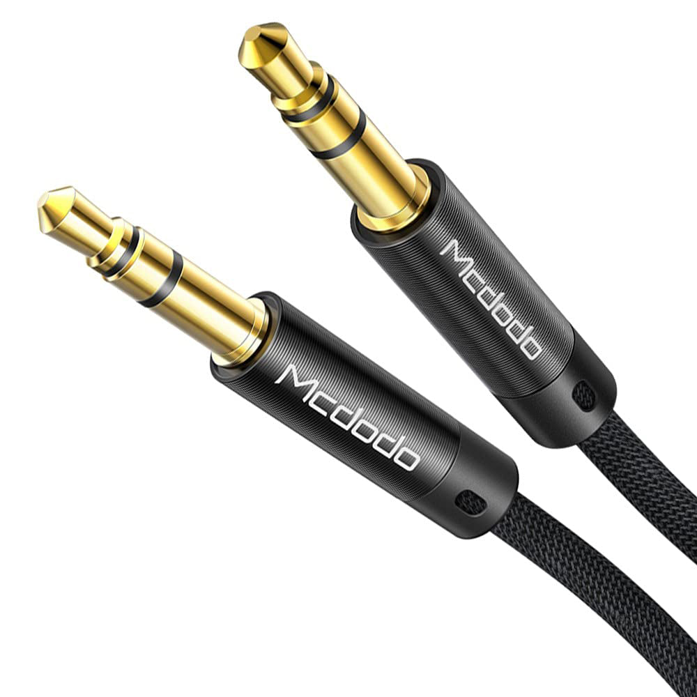 Audio kabel 3.5mm - 3.5mm McDodo CA-6640, 1.2m, Sort