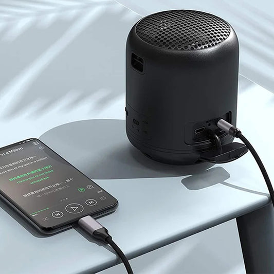 Audio Kabel Lightning - 3.5mm Techsuit AC10 SoundShell, 1.5m, Grå