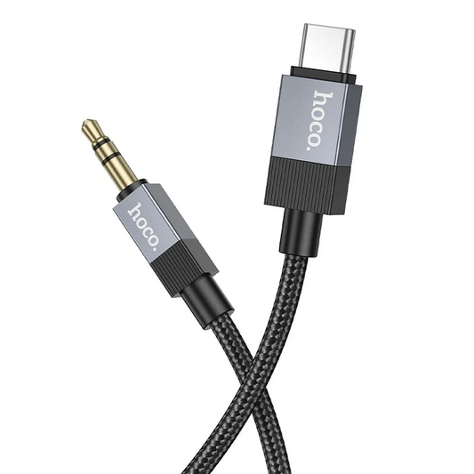 Audio Kabel USB-C - 3.5mm HOCO UPA32B, 1m, Sort