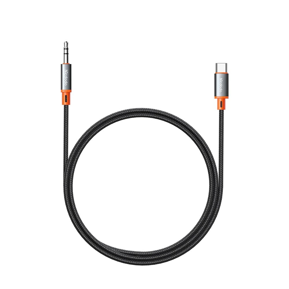 Audio Kabel USB-C - 3.5mm McDodo CA-0820 Castle, 1.2m, Sort
