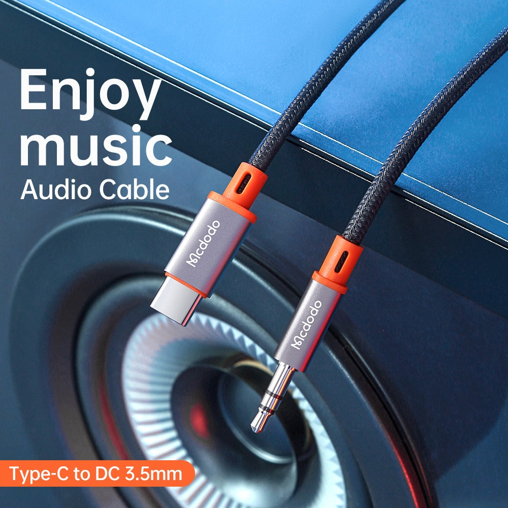 Audio Kabel USB-C - 3.5mm McDodo CA-0820 Castle, 1.2m, Sort