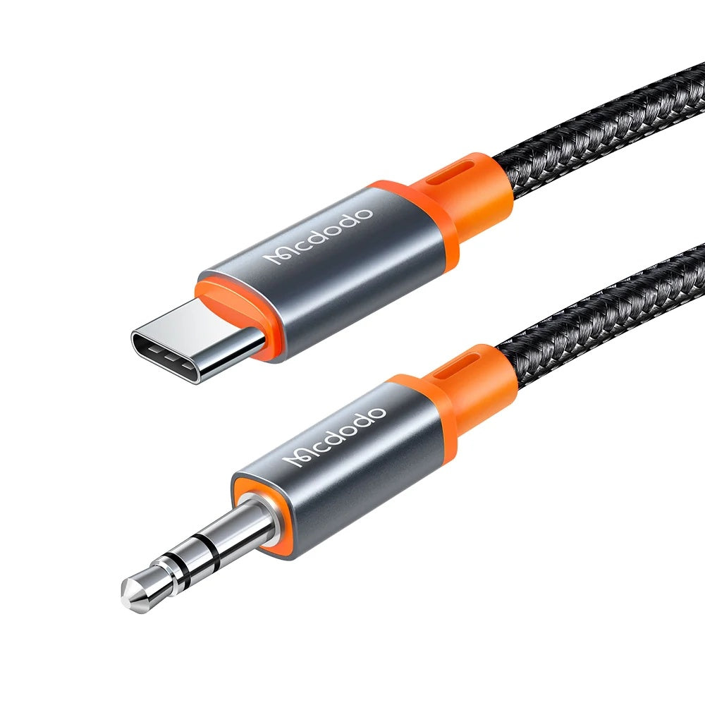 Audio kabel USB-C - 3.5mm McDodo CA-0900, 1,8m, Sort
