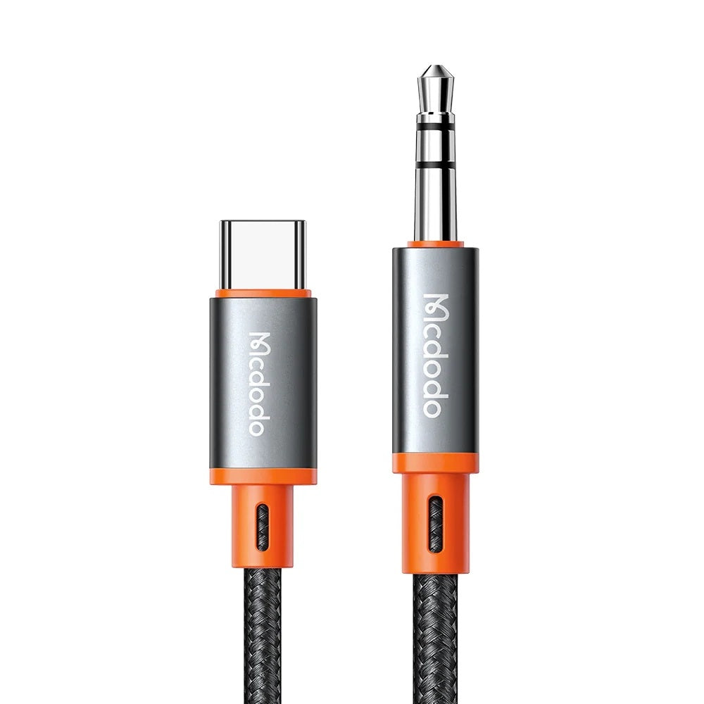 Audio kabel USB-C - 3.5mm McDodo CA-0900, 1,8m, Sort