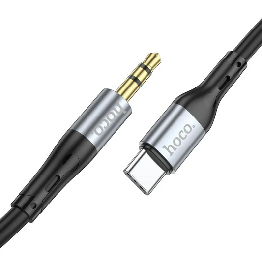 Audio Kabel USB-C - 3.5mm HOCO UPA22, 1m, Sort