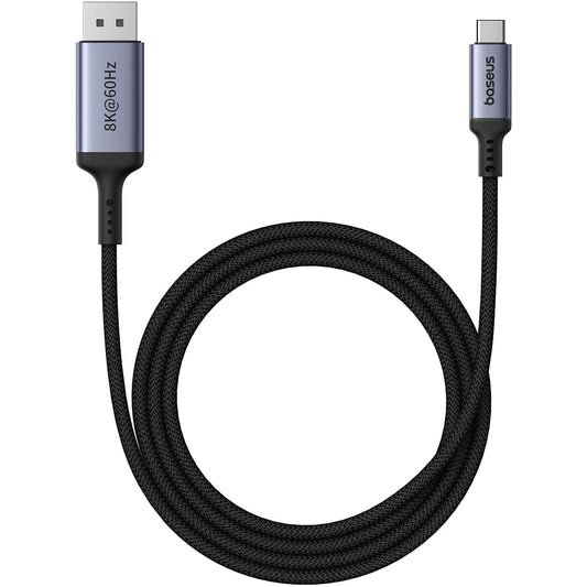 Audio- og videokabel USB-C - DisplayPort Baseus Ultra Clarity, 8K, 2m, Sort B0063370D111-01