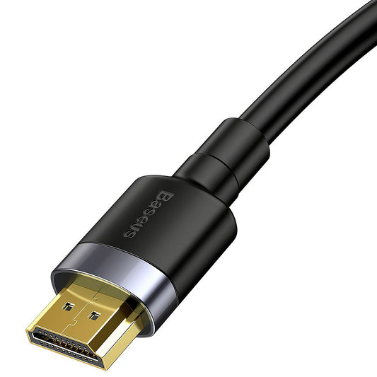 Baseus videokabel, HDMI - HDMI, 4K, 1 m, sort CADKLF-E01