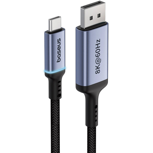 Audio- og videokabel USB-C - DisplayPort Baseus Ultra Clarity, 8K, 2m, Sort B0063370D111-01