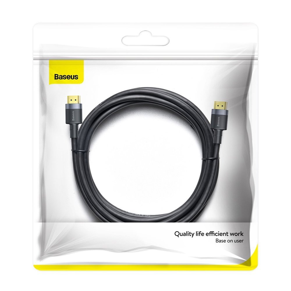 Baseus Cafule videokabel, HDMI - HDMI, 4K, 3m, Sort CADKLF-G01