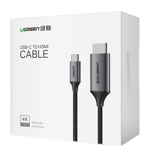 Audio- og videokabel USB-C - HDMI UGREEN MM142, 1,5 m, Sort