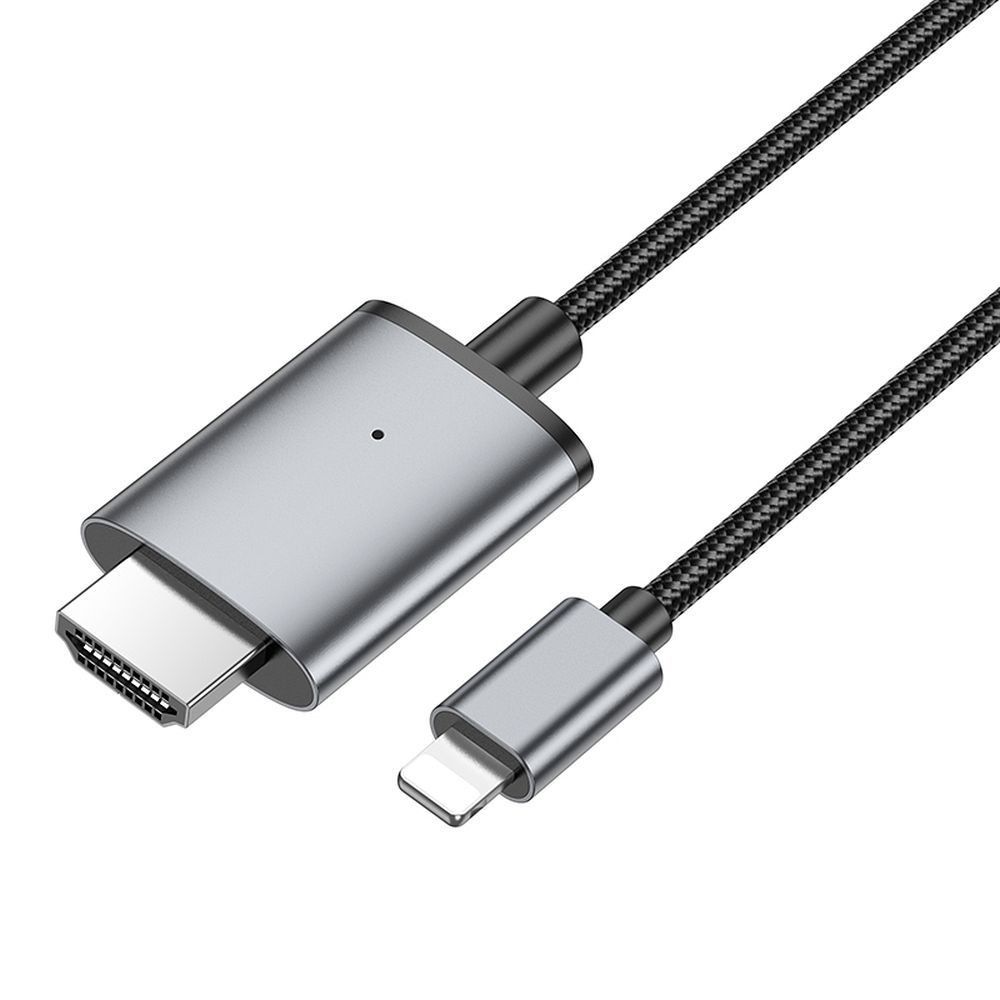 Audio- og videokabel Lightning - HDMI HOCO UA27, 2m, Grå