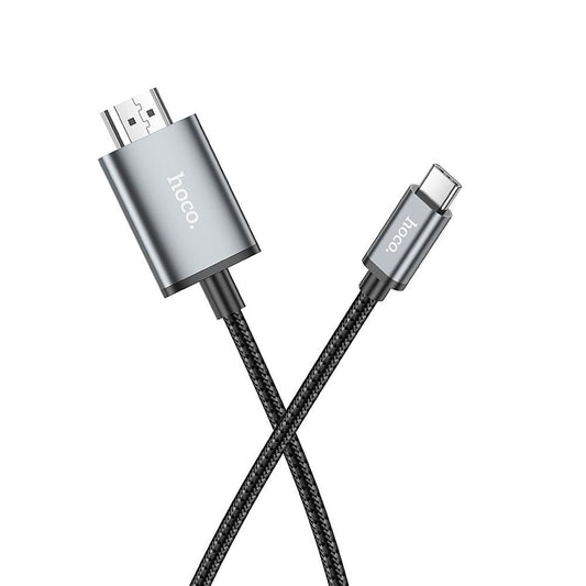 Audio- og videokabel USB-C - HDMI HOCO UA27, 2m, Grå