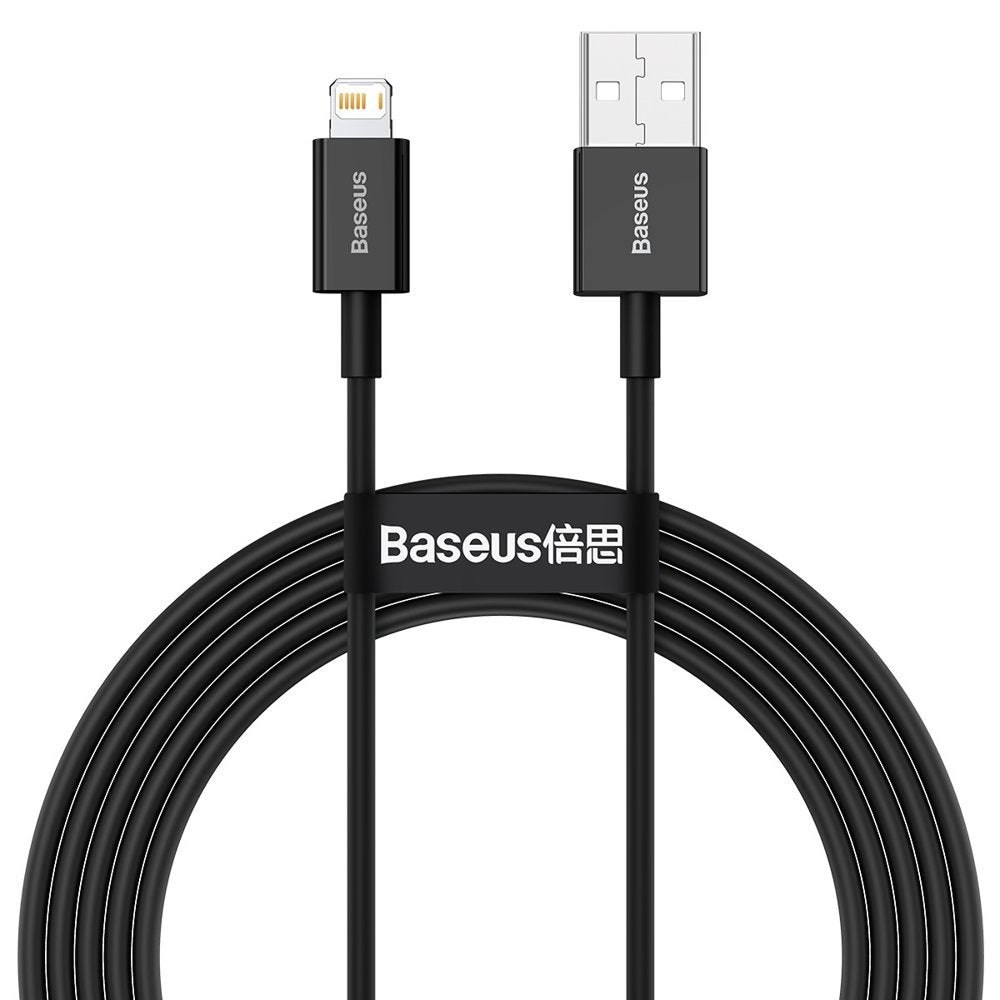USB-A til Lightning data- og opladningskabel Baseus Superior Series, 20W, 2m, sort CALYS-C01