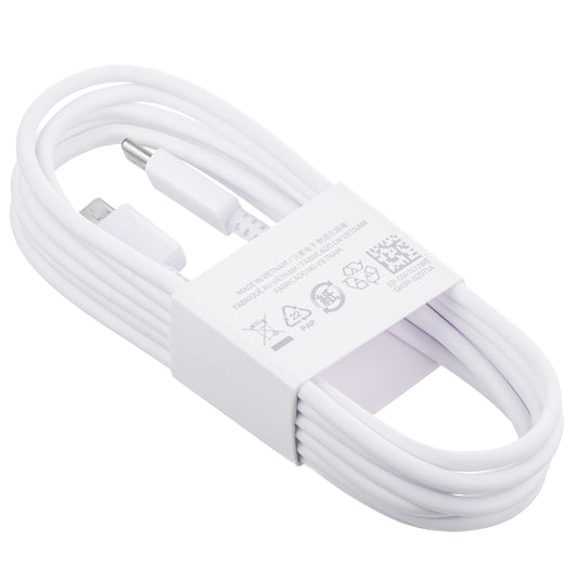 USB-C data- og opladningskabel - USB-C Samsung EP-DW767JWE, 25W, 1,8 m, hvid GP-TOU021RFCWW