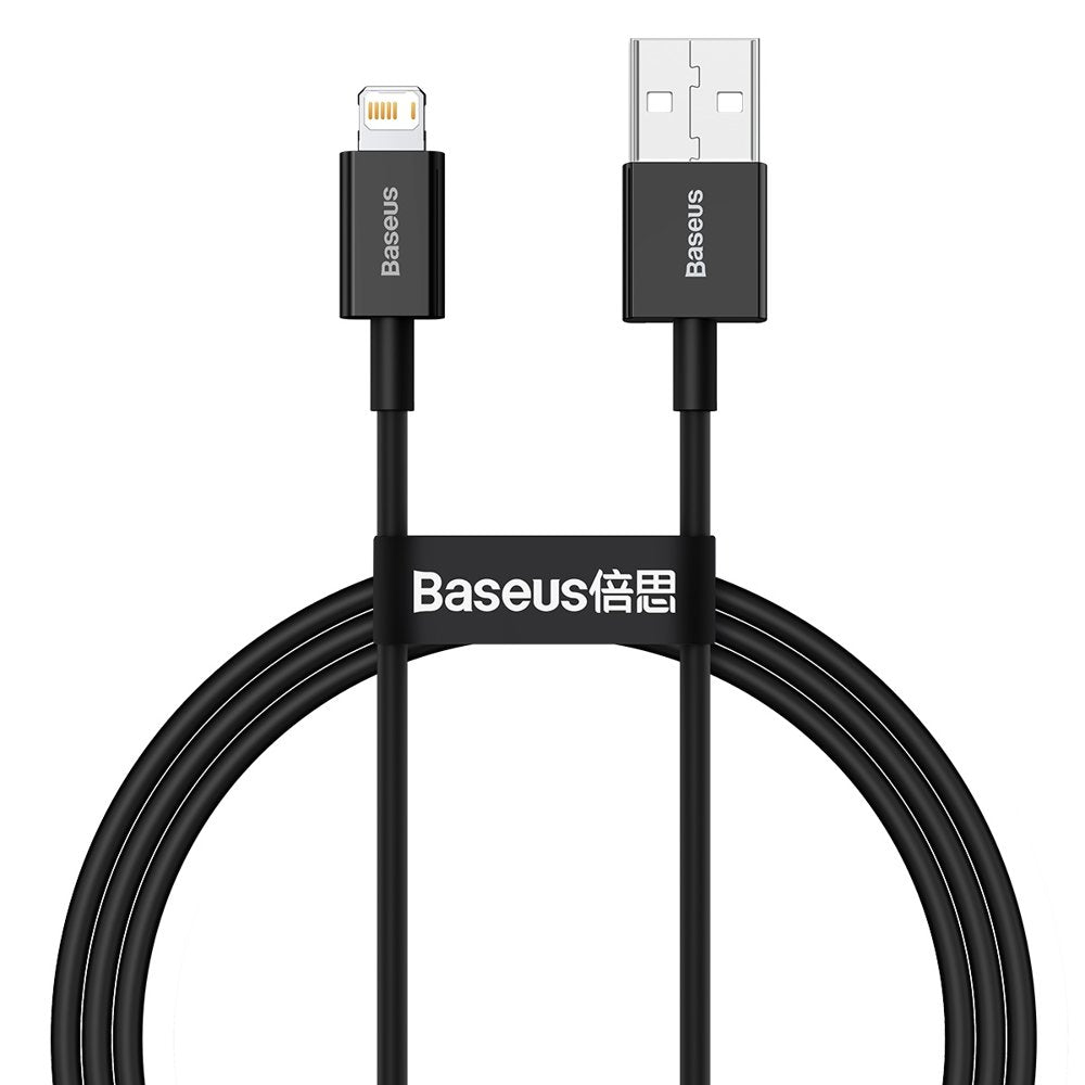 USB-A til Lightning data- og opladningskabel Baseus Superior Series, 20W, 1m, sort CALYS-A01
