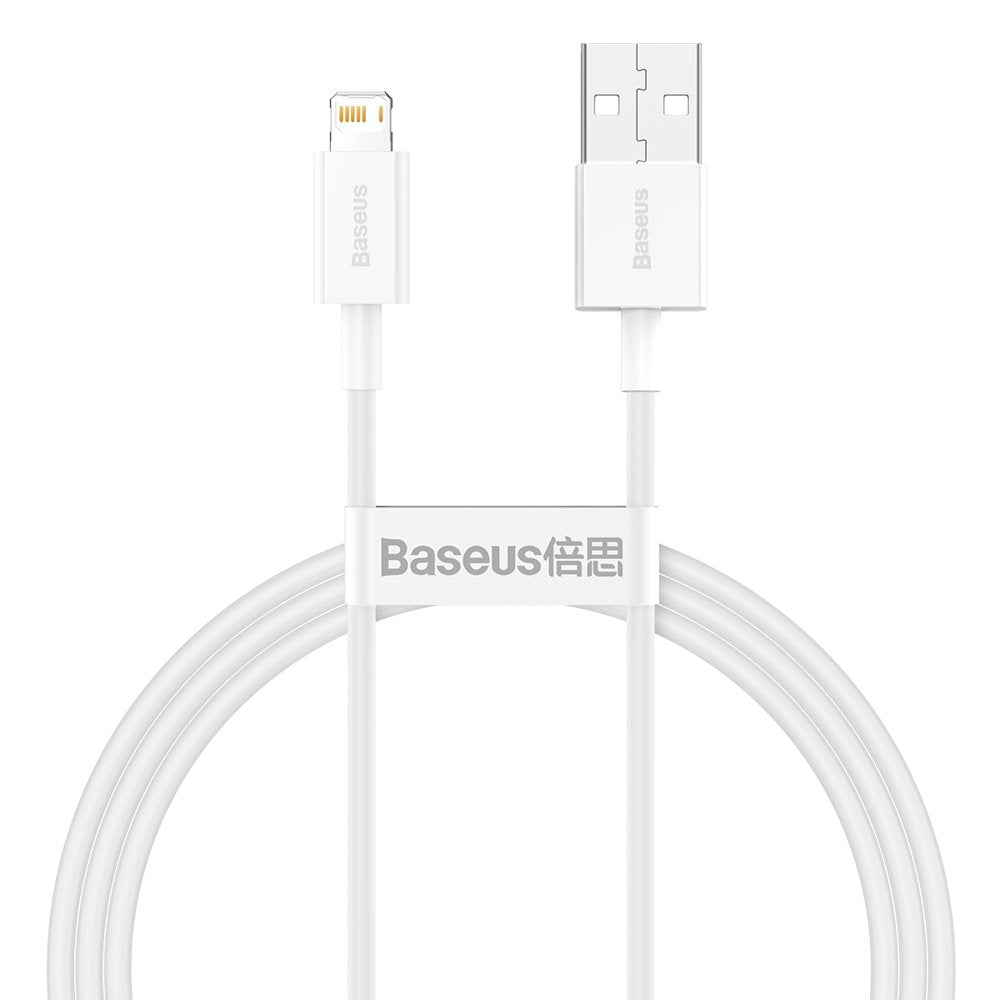 USB-A til Lightning data- og opladningskabel Baseus Superior Series, 20W, 1m, hvid CALYS-A02