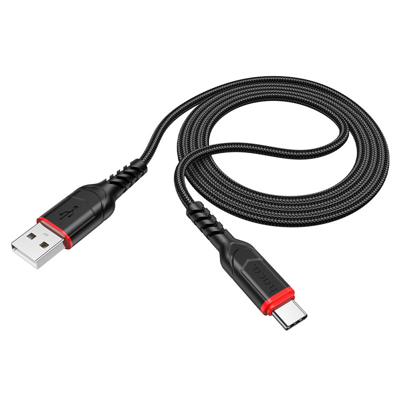 Data- og opladningskabel USB-A - USB-C HOCO X59 Victory, 18W, 1m, Sort