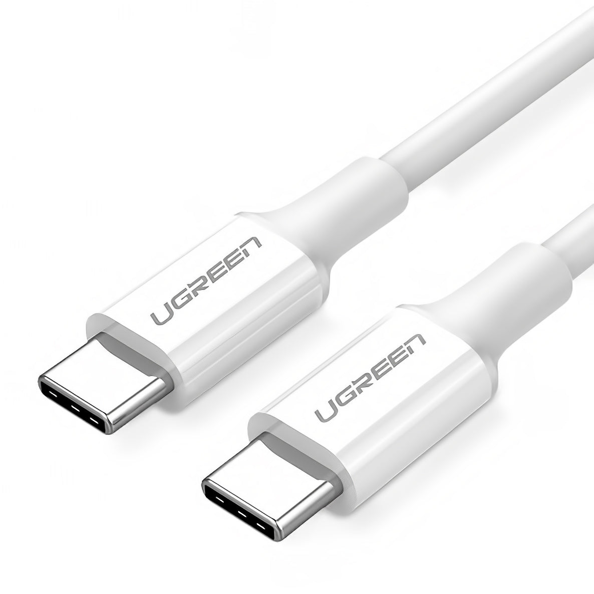 USB-C Data- og Opladningskabel - USB-C UGREEN US264, 60W, 1.5m, Hvid