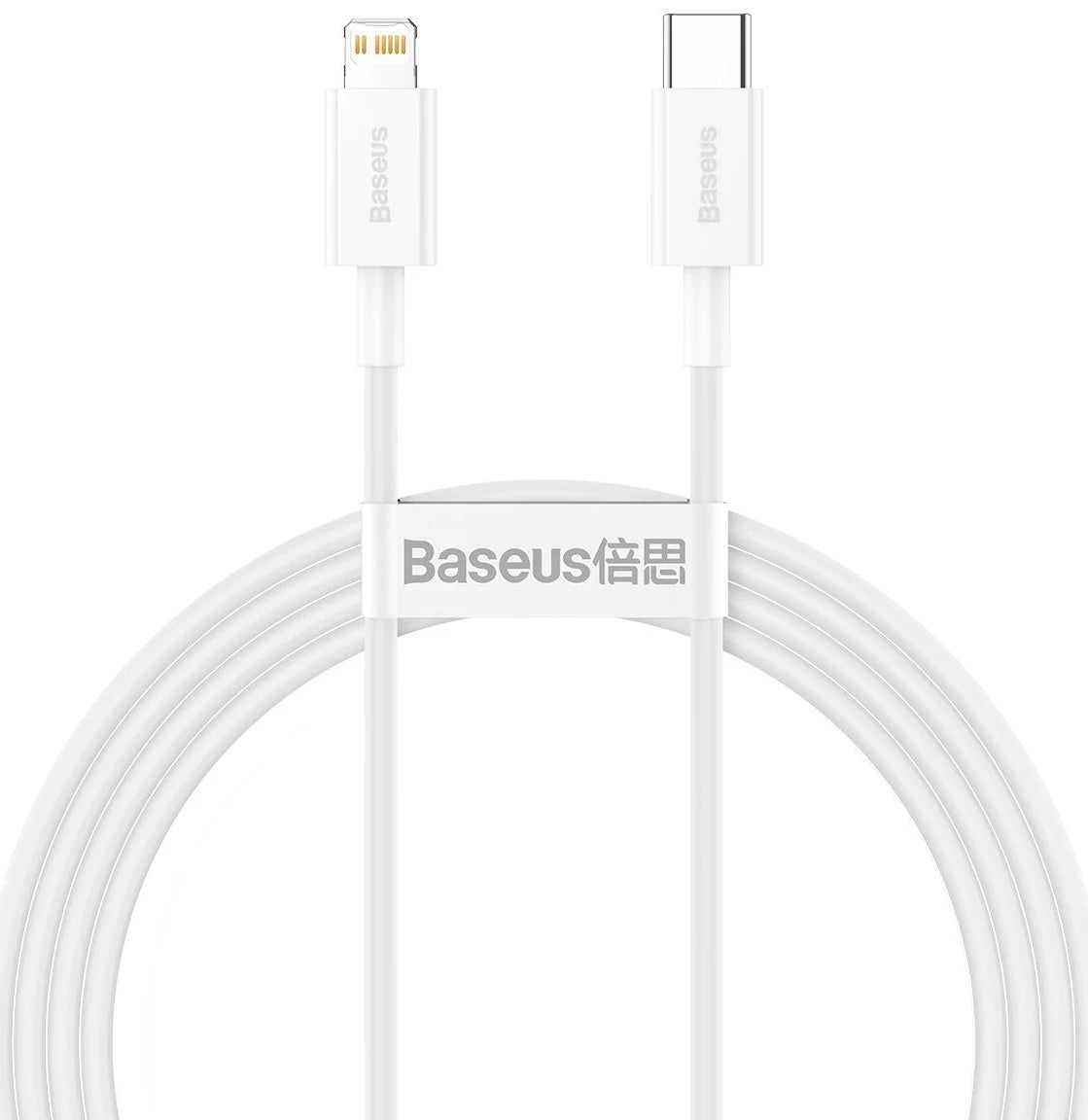 Data- og opladningskabel USB-C - Lightning Baseus Superior Series, 20W, 1,5m, Hvid CATLYS-B02