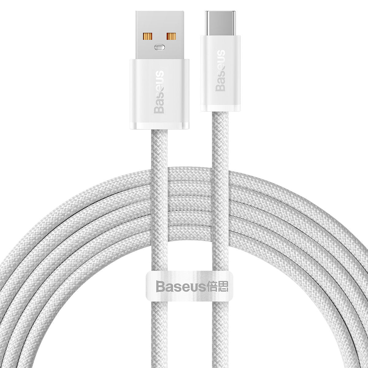 Data- og opladningskabel USB-A - USB-C Baseus Dynamic Series, 100W, 2m, hvid CALD000702