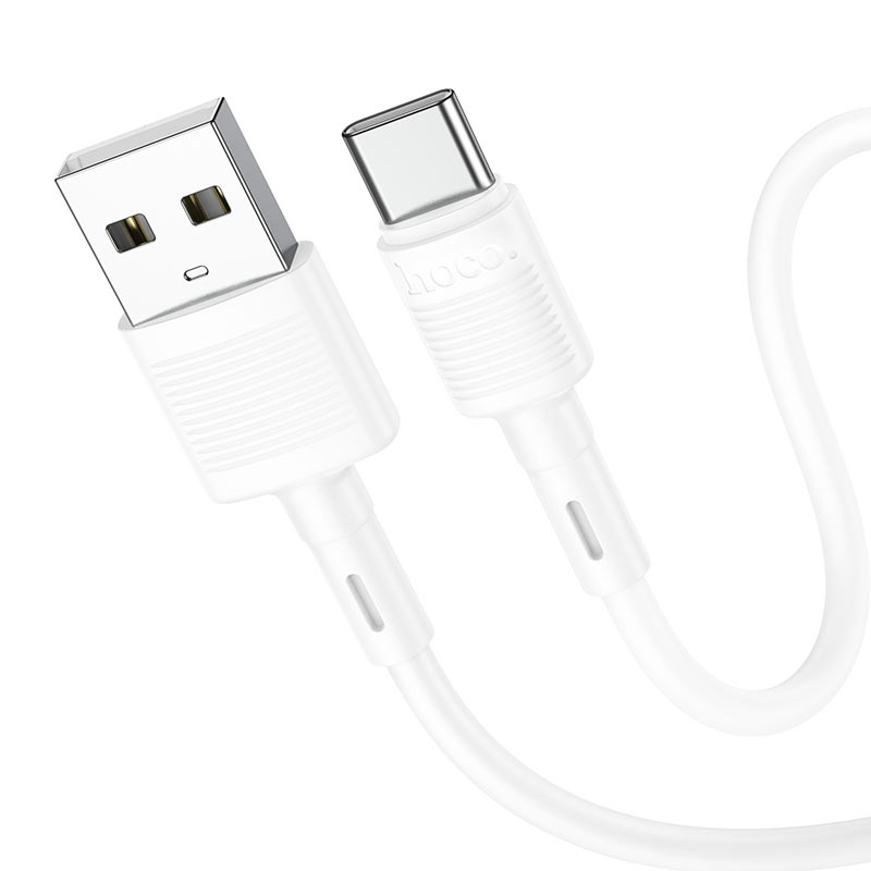 Data- og opladningskabel USB-A - USB-C HOCO X83 Victory, 20W, 1m, Hvid