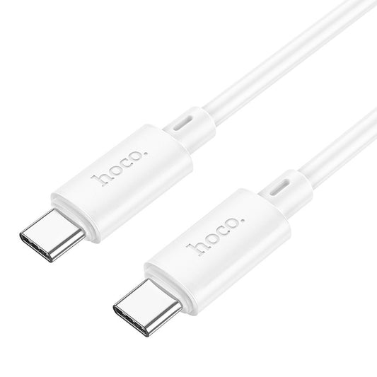 USB-C data- og opladningskabel - USB-C HOCO X88, 60W, 1m, hvid