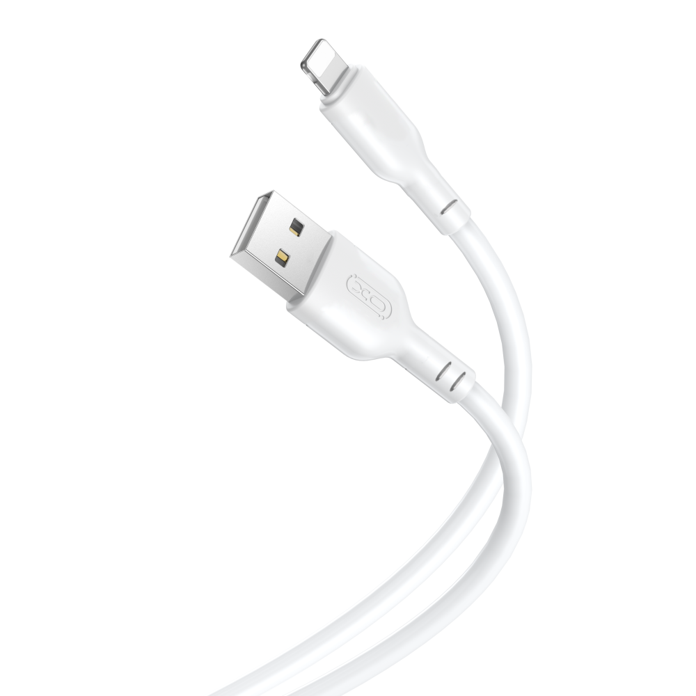 Data- og opladningskabel USB-A - Lightning XO Design NB103, 18W, 1m, hvid