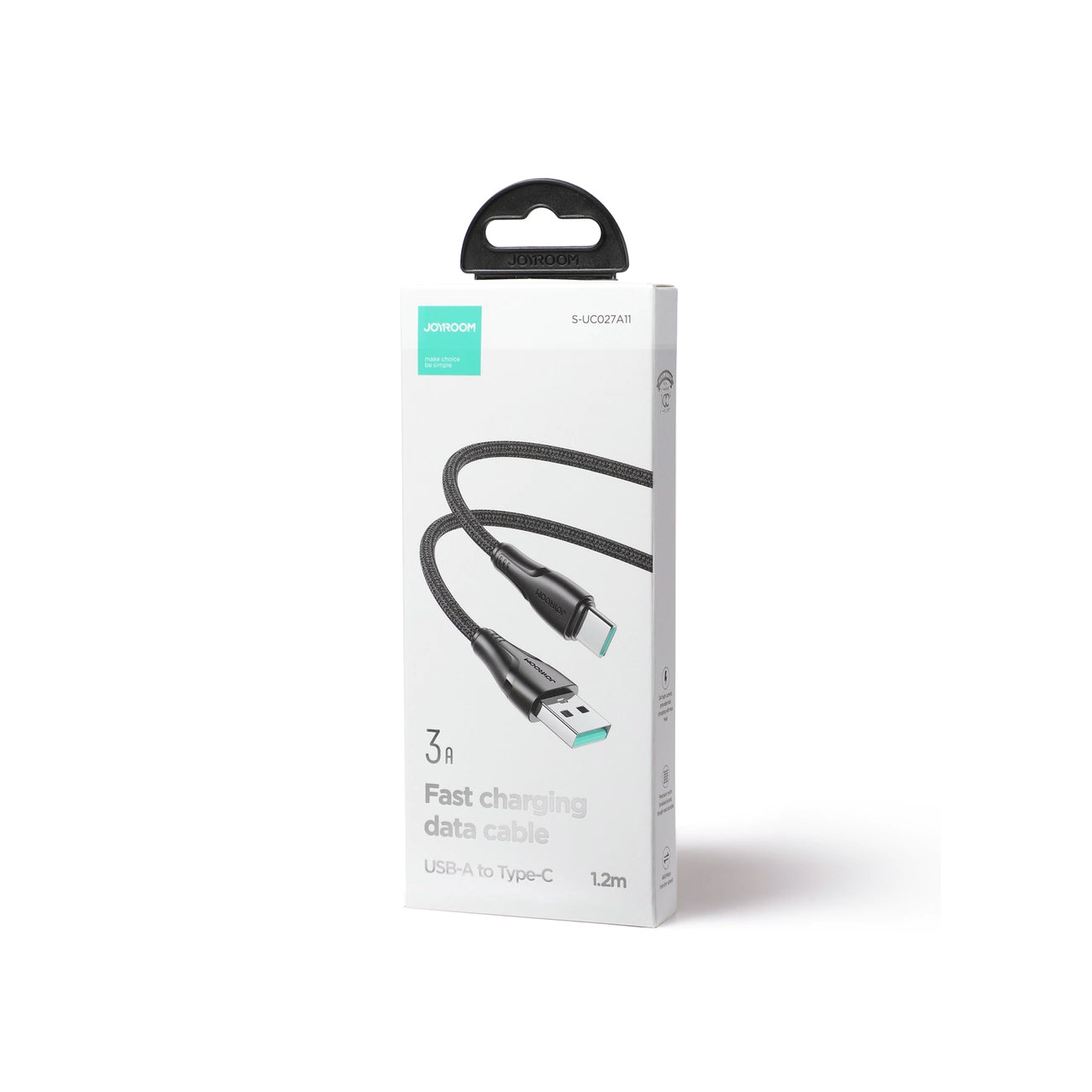 Data- og opladningskabel USB-A - USB-C Joyroom S-A11, 18W, 1,2m, Sort