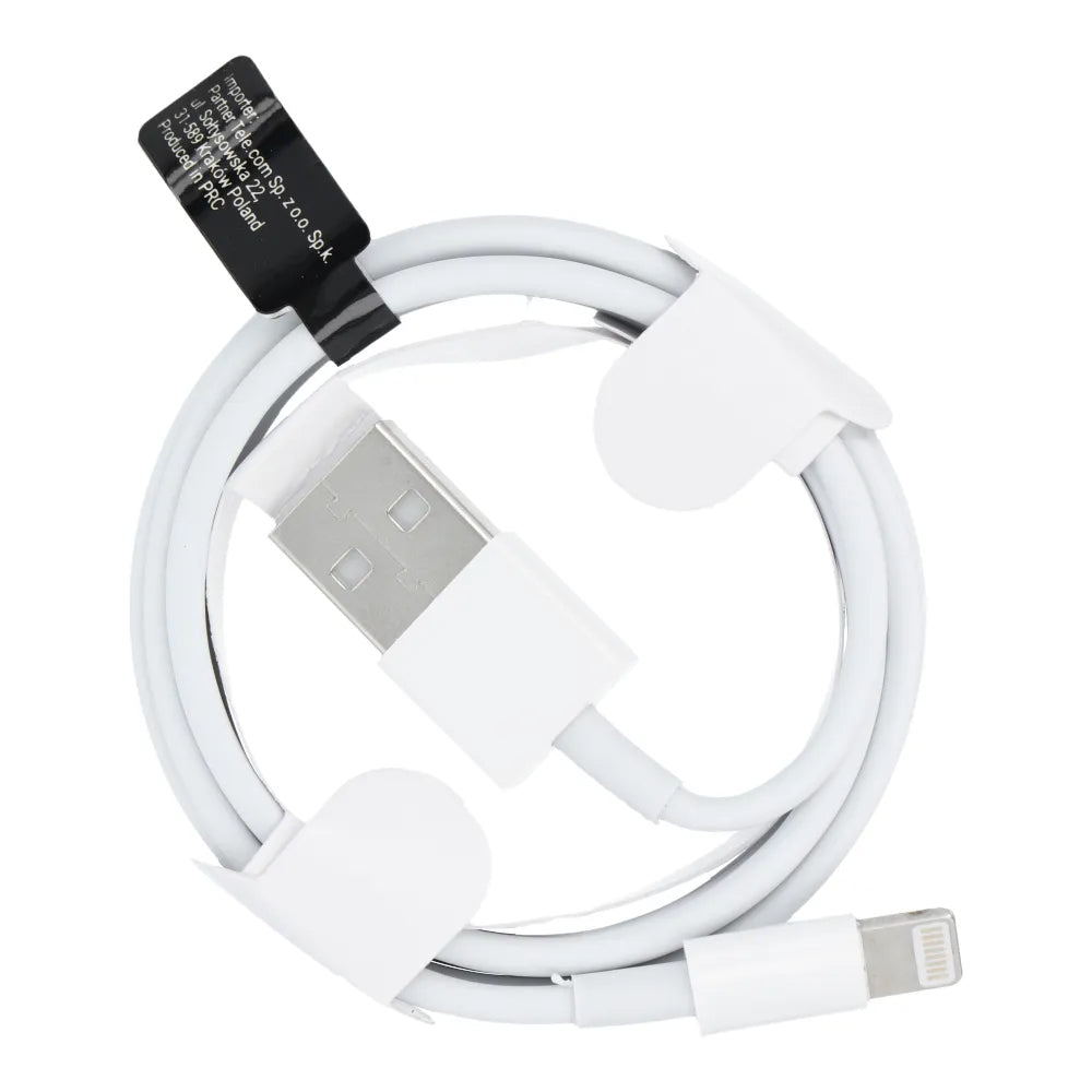 Data- og opladningskabel USB-A - Lightning OEM HD5, 18W, 1m, hvid