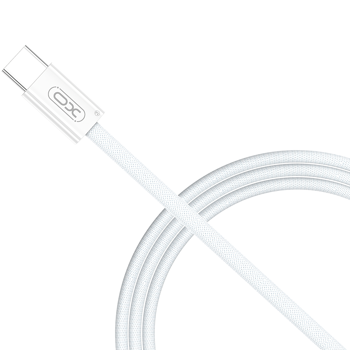 Data- og opladningskabel USB-C - USB-C XO Design NB-Q260A, 60W, 1m, Hvid