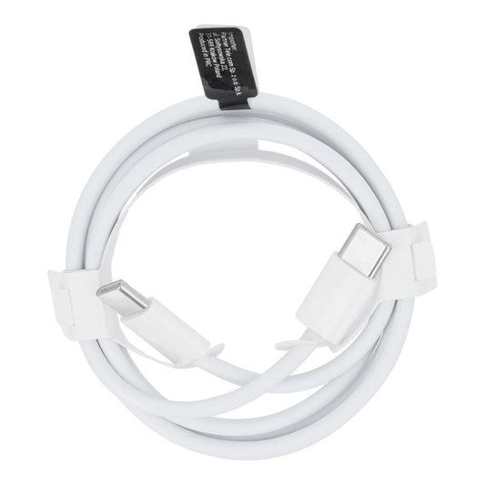 USB-C data- og opladningskabel - USB-C OEM USB-C HD26 Box, 30W, 1m, hvid