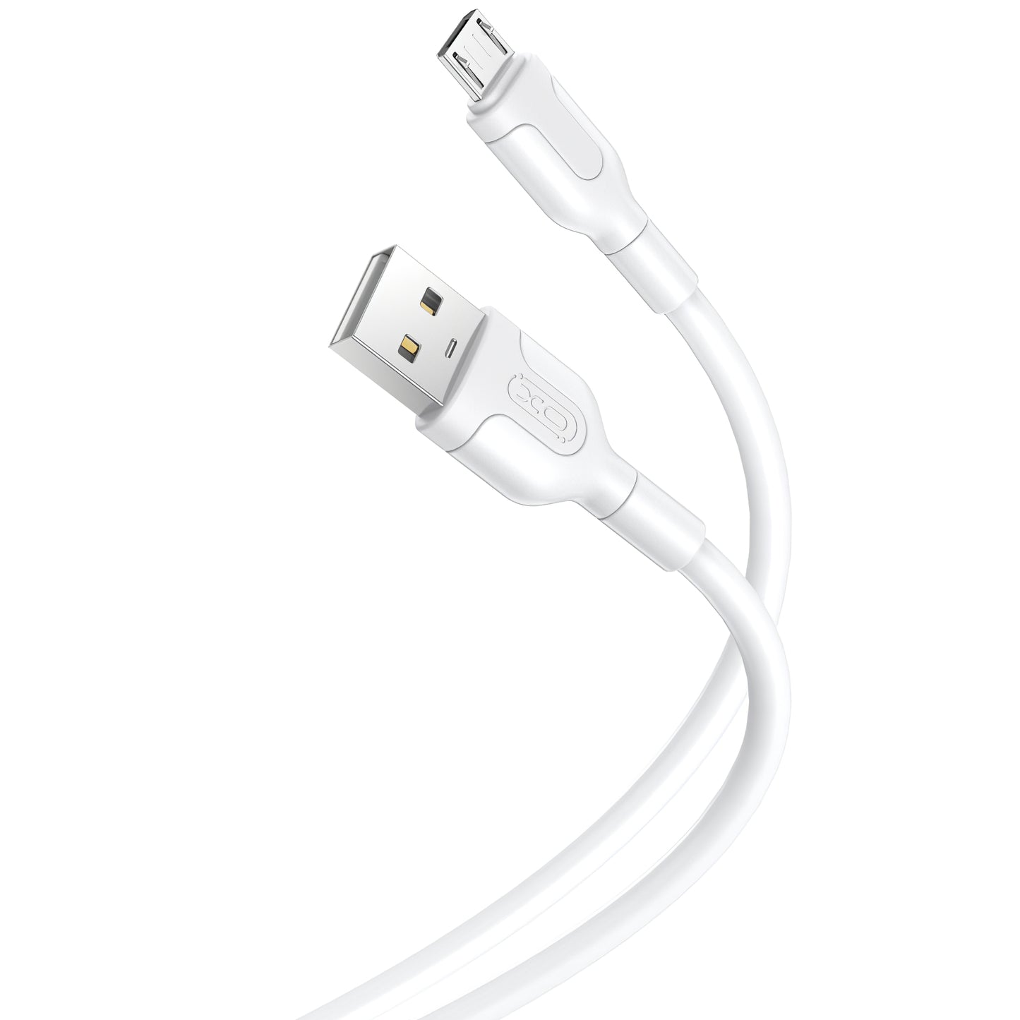 Data- og opladningskabel USB-A - microUSB XO Design NB212, 18W, 1m, Hvid