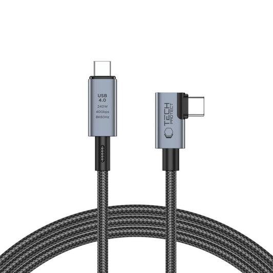 USB-C data- og opladningskabel - USB-C Tech-Protect Ultraboost Max L, 240W, 1,5 m, grå