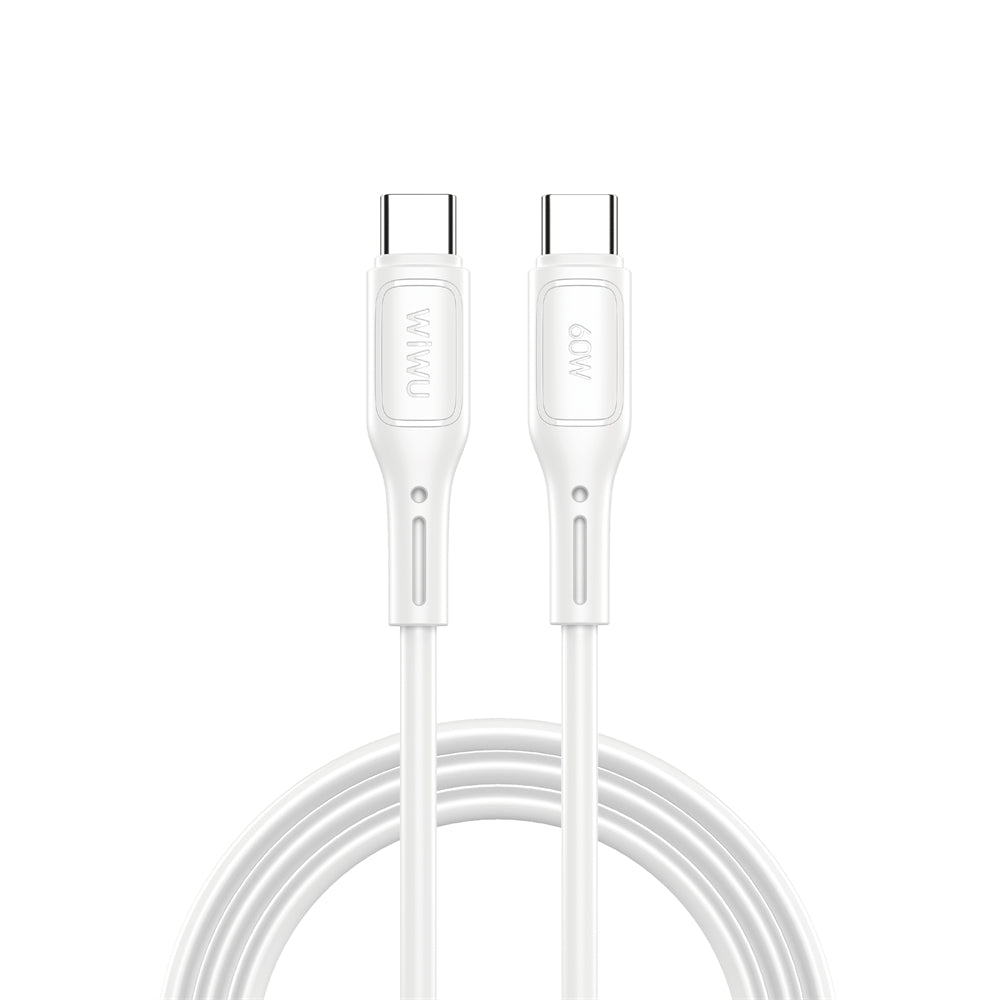 USB-C - USB-C data- og opladningskabel WiWu Wi-C043E Starlink, 60W, 1m, hvid