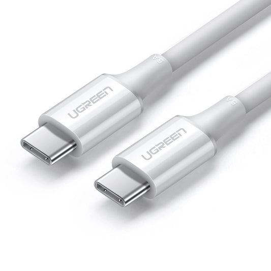 USB-C data- og opladerkabel - USB-C UGREEN US300, 100W, 1m, hvid