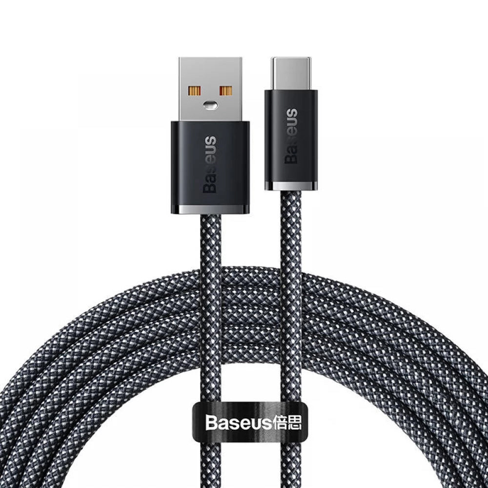 Data- og opladningskabel USB-A - USB-C Baseus Dynamic Series, 100W, 2m, Grå CALD000716