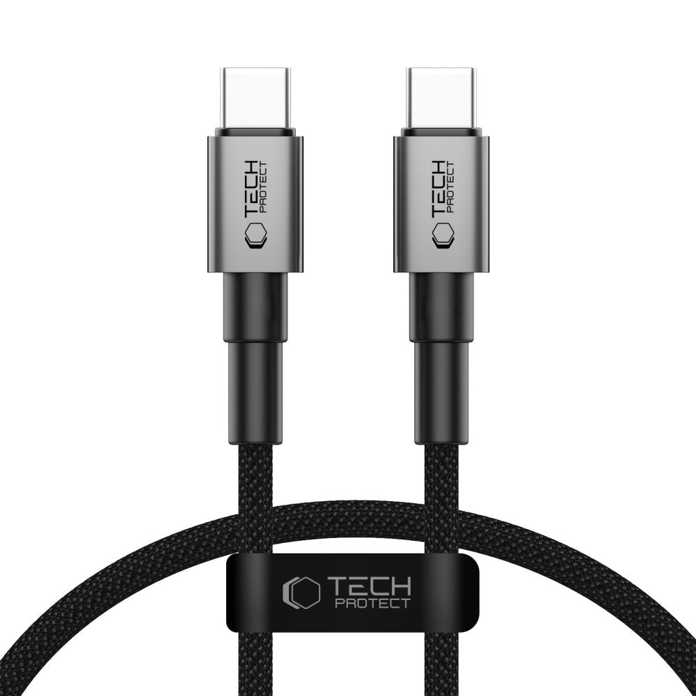 USB-C Data- og Opladningskabel - USB-C Tech-Protect Ultraboost DNA, 60W, 0,5m, Grå