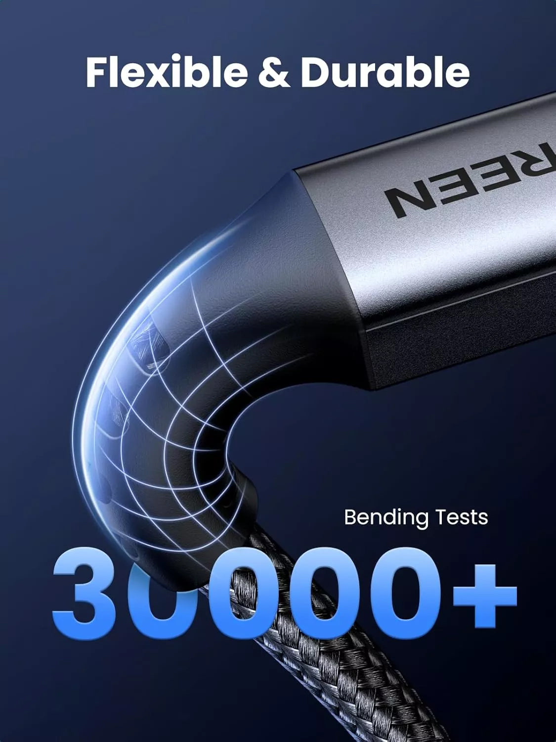 USB-C data- og opladerkabel - USB-C UGREEN US567, 60W, 2m, grå