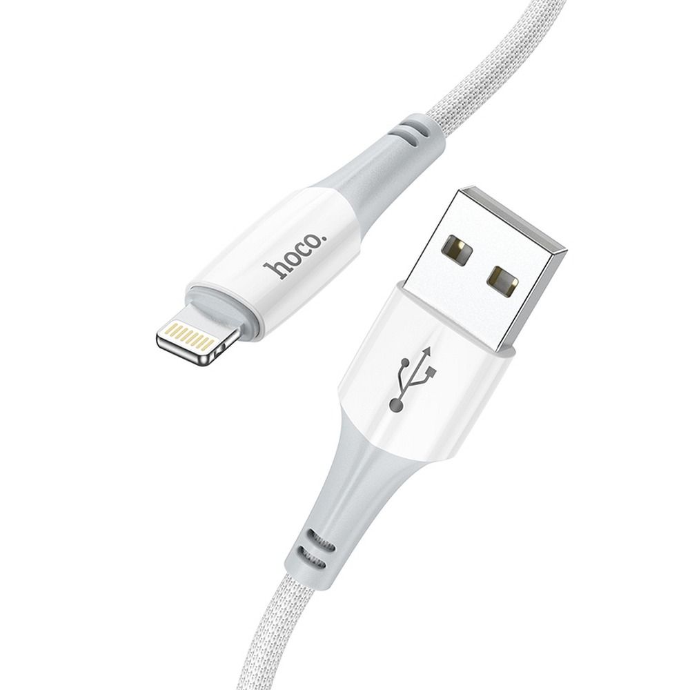 Data- og opladningskabel USB-A - Lightning HOCO X70, 18W, 1m, Hvid