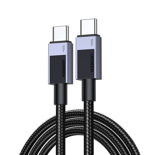 USB-C - USB-C Data- og Opladningskabel UGREEN L512, 100W, 3m, Grå