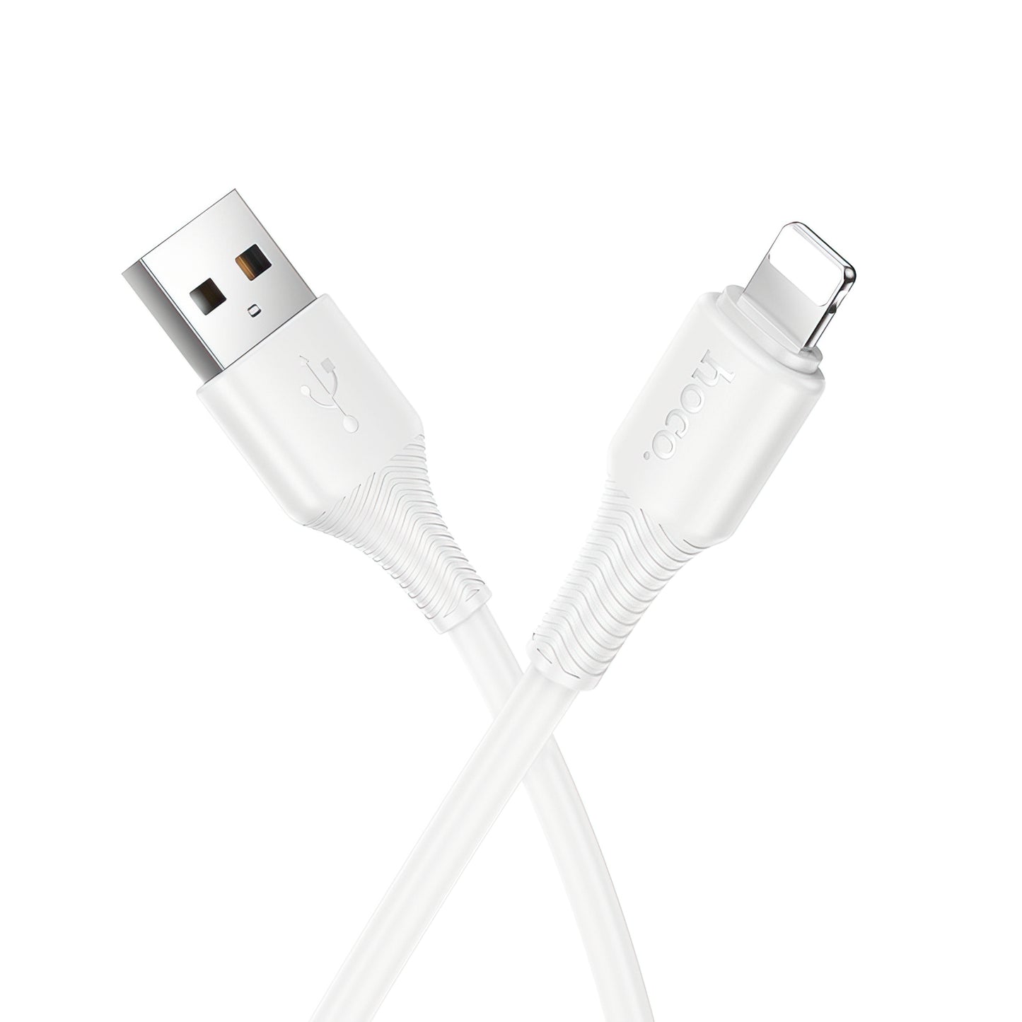 Data- og opladningskabel USB-A - Lightning HOCO X120, 18W, 1m, Hvid
