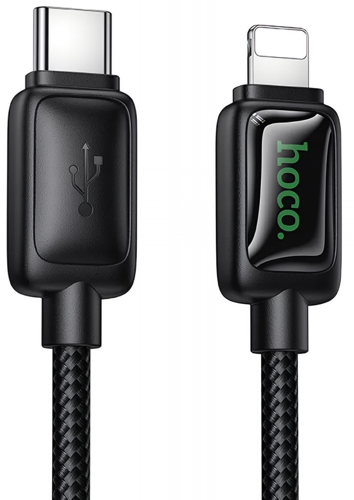 Data- og opladningskabel USB-C - Lightning HOCO U146, 30W, 1.2m, Sort