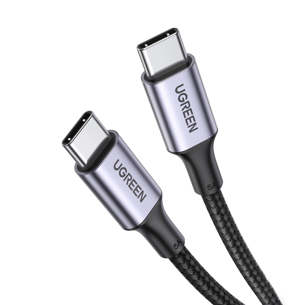 Data- og opladningskabel USB-C - USB-C UGREEN US316, 100W, 0,5m, Grå