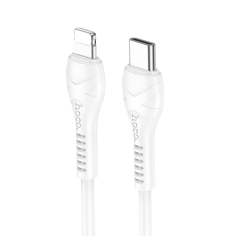 Data- og opladningskabel USB-C - Lightning HOCO X37, 27W, 1m, Hvid