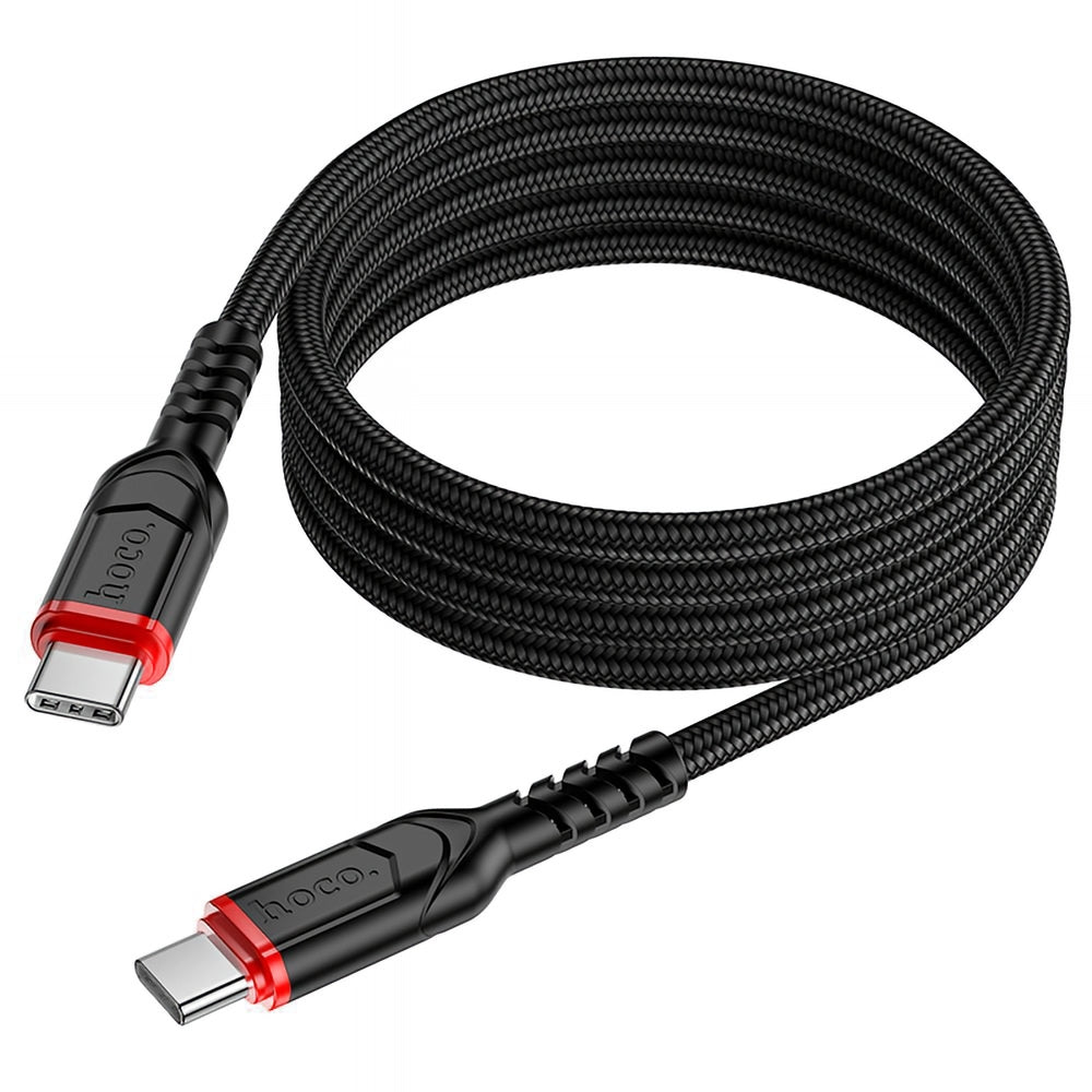 USB-C Data- og Opladningskabel - USB-C HOCO X59 Victory, 60W, 1m, Sort