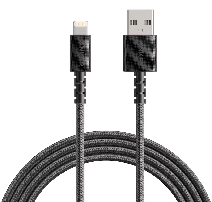 Data- og opladningskabel USB-A - Lightning Anker Powerline Select+, 18W, 1,8m, Sort A8013H12
